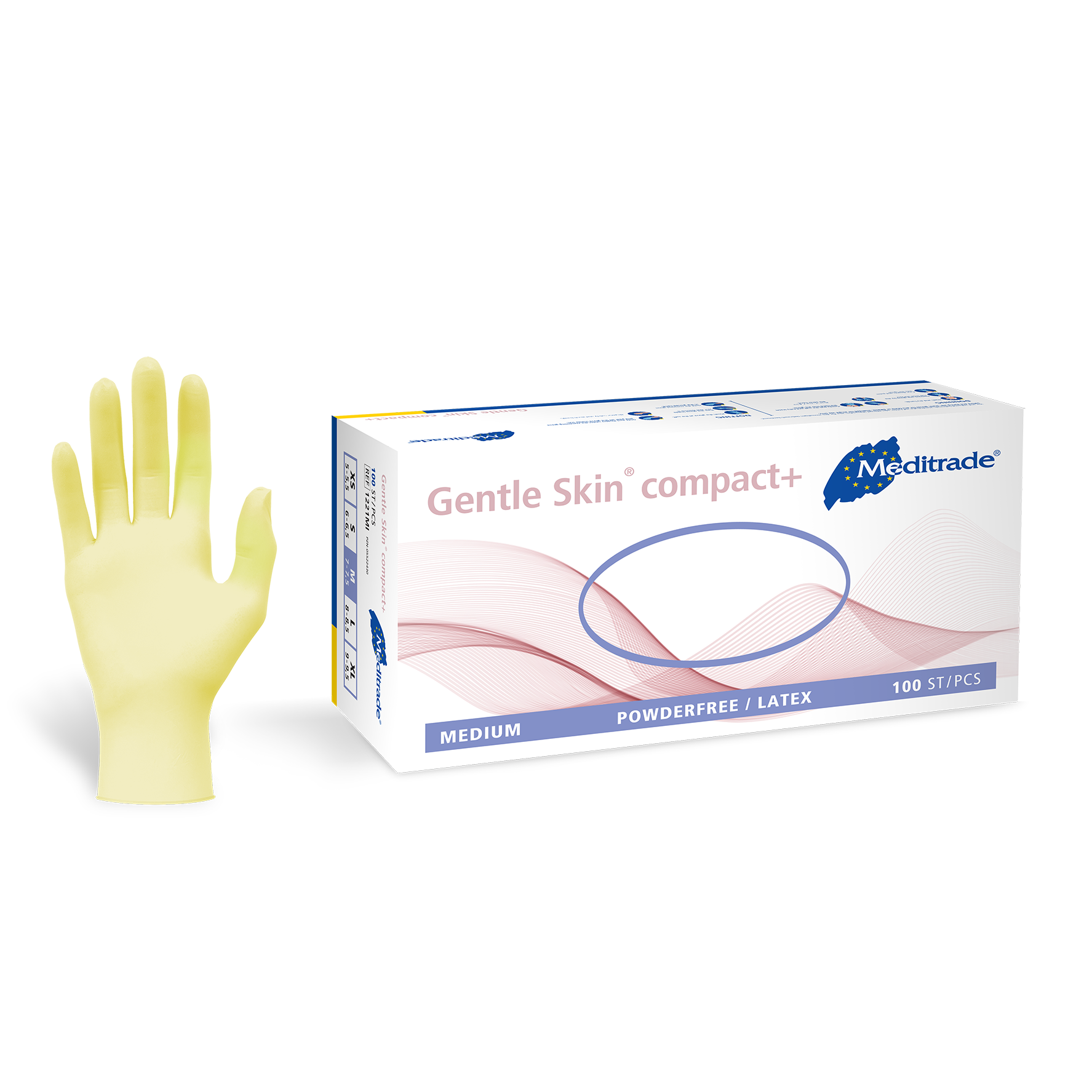 Meditrade Gentle Skin® compact Latex Untersuchungshandschuh