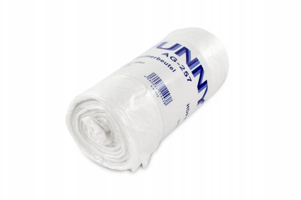 Kosmetikeimerbeutel, transparent, 10 Liter, 40 Rollen