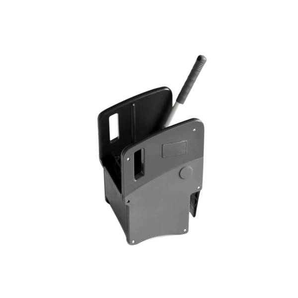 Doppelfahrwagen mit Mopp-Presse, Eimer 2x25 Liter - Black Edition