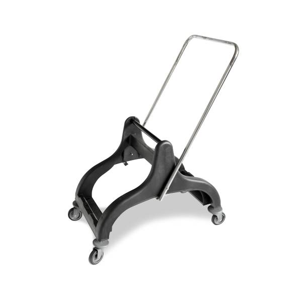 Doppelfahrwagen mit Mopp-Presse, Eimer 2x25 Liter - Black Edition