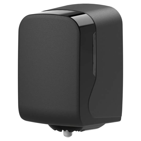 Handtuchrollenspender Innenauszug, Centerpull, Maxi, schwarz matt