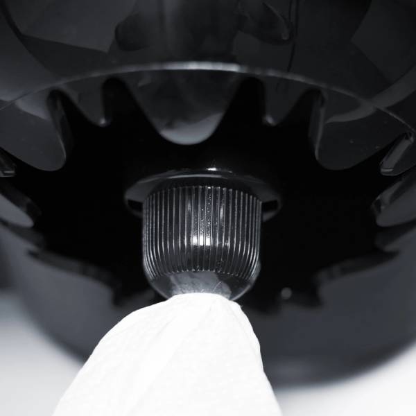 Handtuchrollenspender Innenauszug, Centerpull, Maxi, schwarz matt