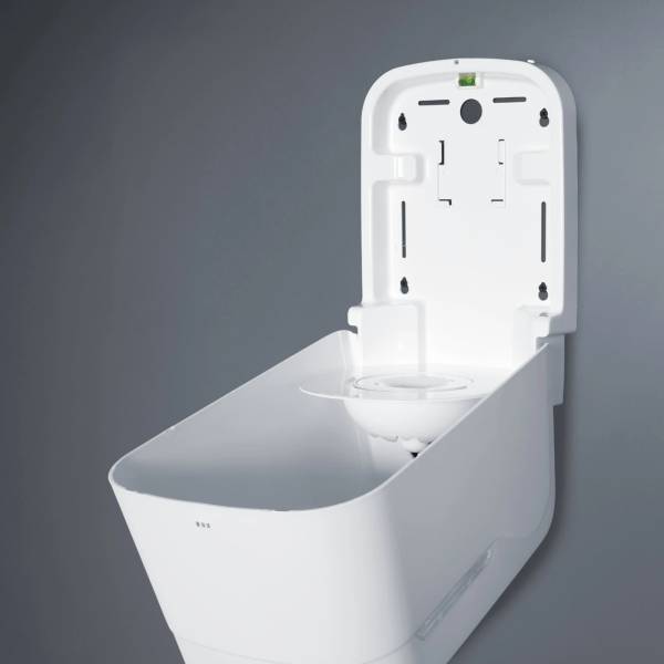 Handtuchrollenspender Innenauszug, Centerpull, Maxi, weiß matt