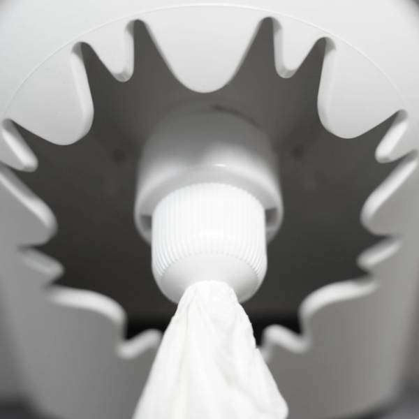 Handtuchrollenspender Innenauszug, Centerpull, Maxi, weiß matt