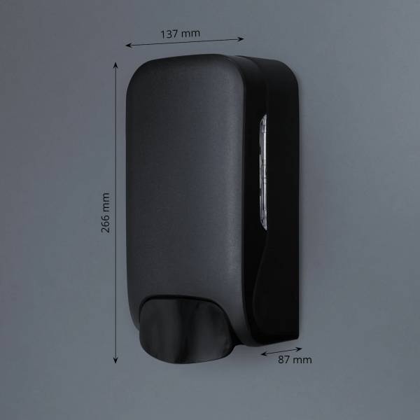 Seifenspender, 1.000 ml, schwarz matt