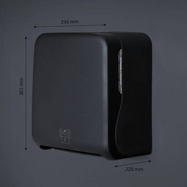 Sensor Handtuchrollenspender, schwarz matt
