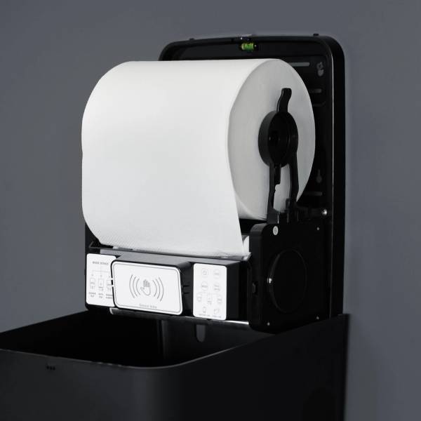 Sensor Handtuchrollenspender, schwarz matt