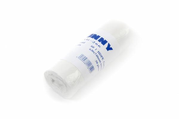 Müllbeutel PE, transparent, 60 Liter, "extra", 40 Rollen