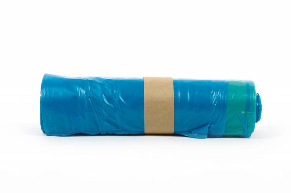 Zugbandsäcke, blau, 120 Liter - Typ 60 extra, 250 Stück