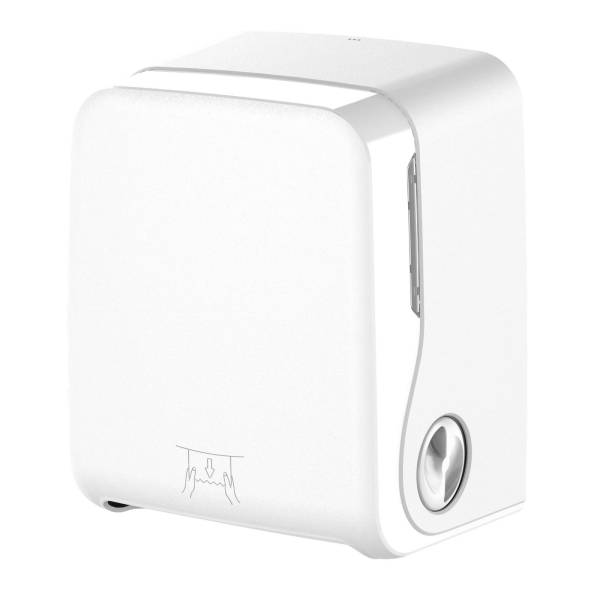 Handtuchrollenspender, Autocut, weiß matt