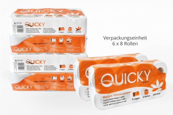 Palettenangebot |  Toilettenpapier, 3-lagig, 44 x 48 Rollen