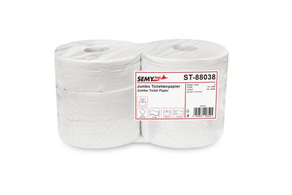 SemyTop Jumbo-Toilettenpapier, 2-lagig, Recyclingpapier