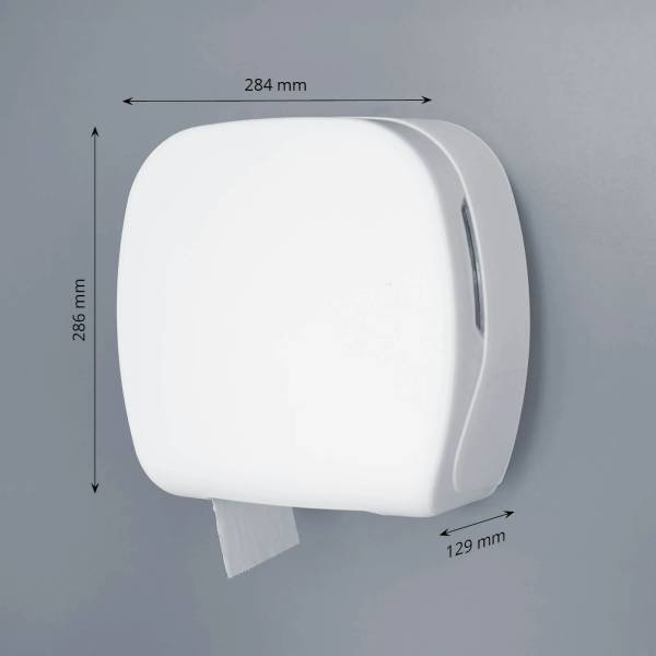 Jumbo Toilettenpapierspender, weiß, für Rollen bis Ø24 cm