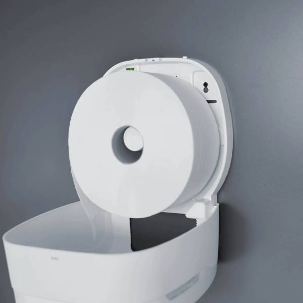 Jumbo Toilettenpapierspender, weiß, für Rollen bis Ø24 cm