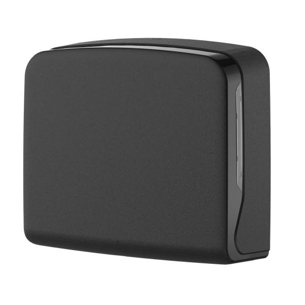 Handtuchspender, Interfold, Mini, schwarz matt