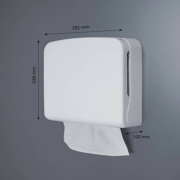 Handtuchspender, Interfold, Mini, weiß matt