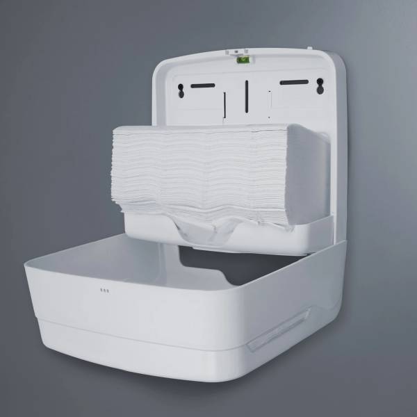 Handtuchspender, Interfold, Mini, weiß matt